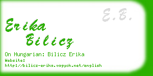 erika bilicz business card